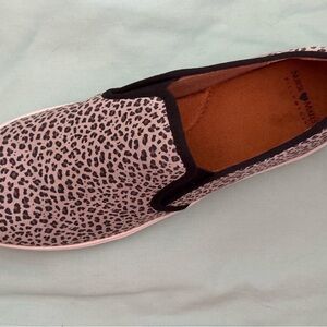 Nurse Mates Adela Cream and Black Leopard Sneakers